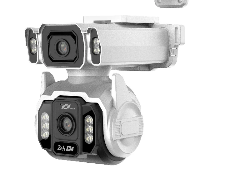 DDR 9562 dual camera head — wide-view lens and PTZ ball