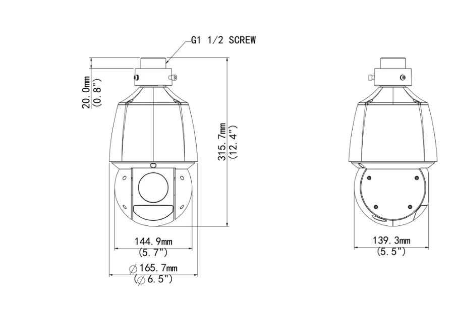 IPC6424SR-X25-VF dimensions