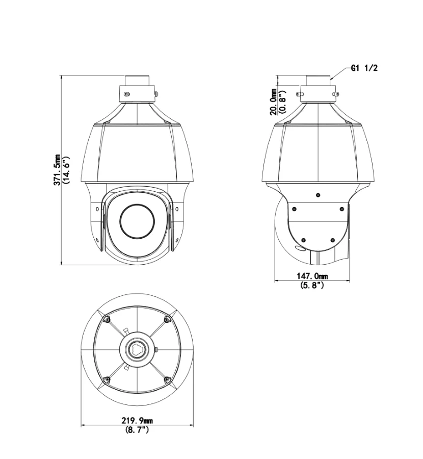 IPC6612SR-X25-VG dimensions