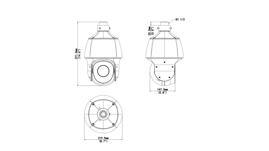IPC6612SR-X33-VG dimensions