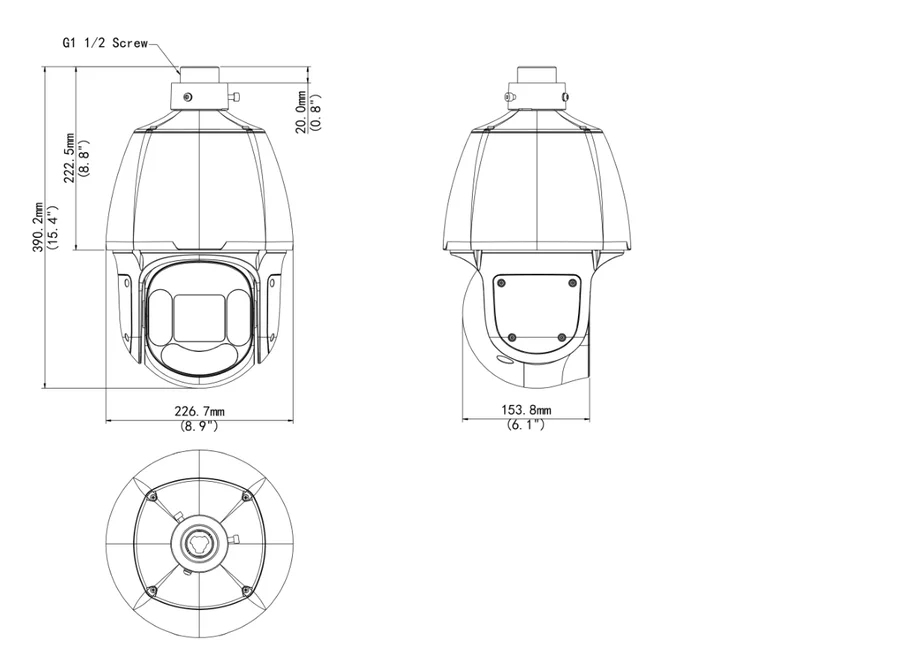 IPC6622SR-X33-VD2 dimensions