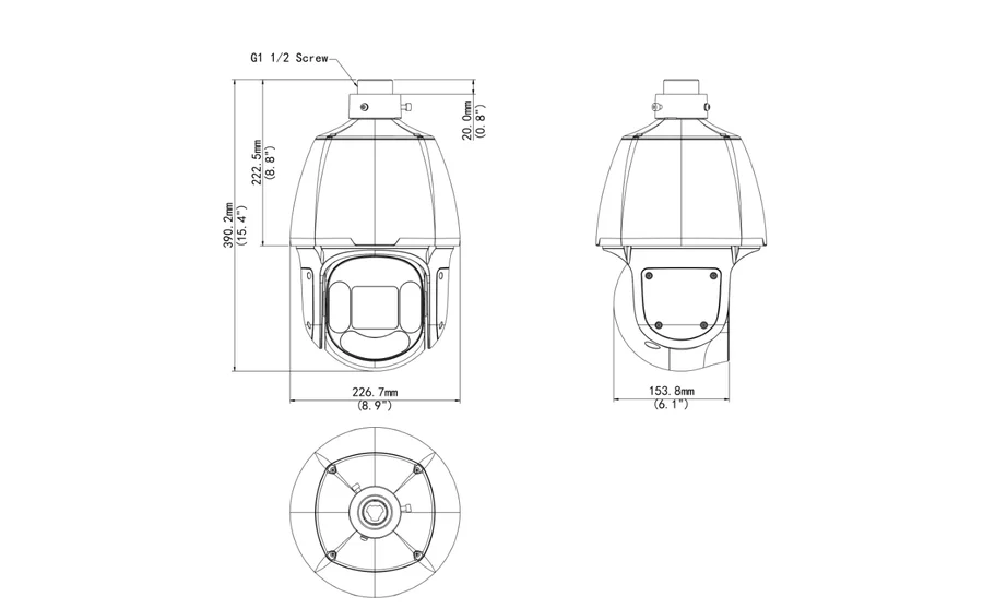 IPC6624SR-X25-VH2 dimensions