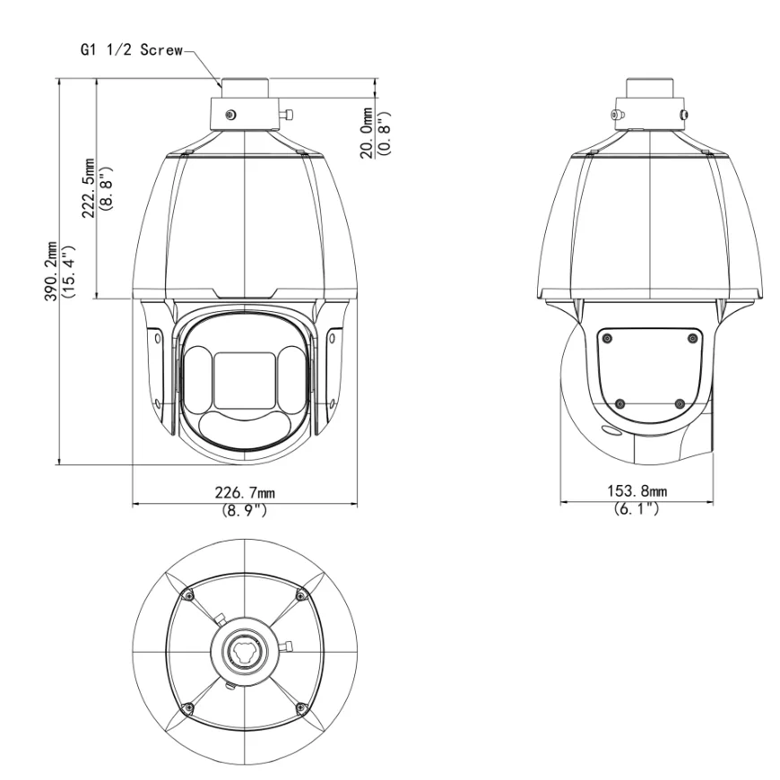 IPC6624SR-X33-VD2A dimensions