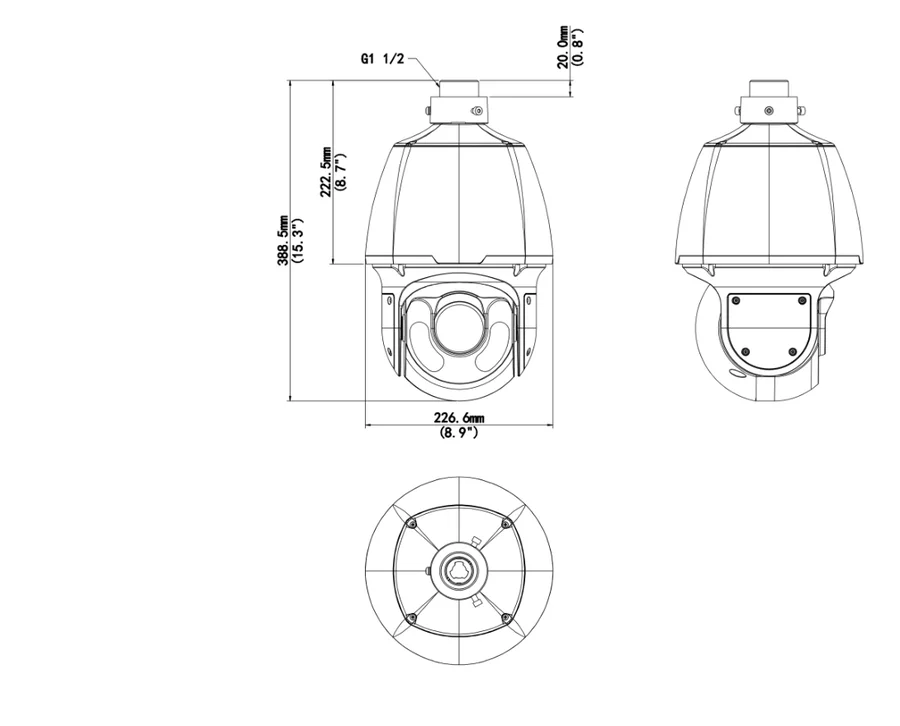 IPC6624SR-X33-VF dimensions