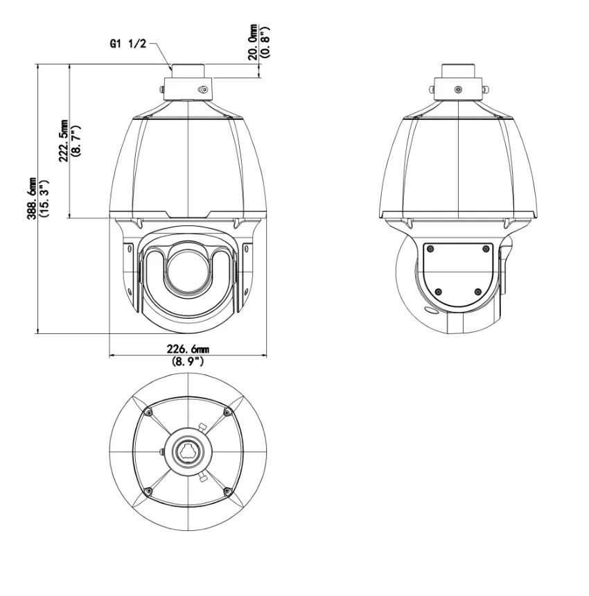 IPC6658SR-X25-VF dimensions