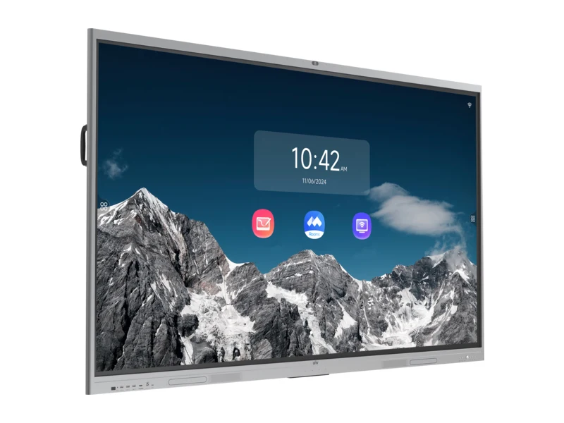 Uniview MW3586-U-CA 86 inch smart interactive display, angled view