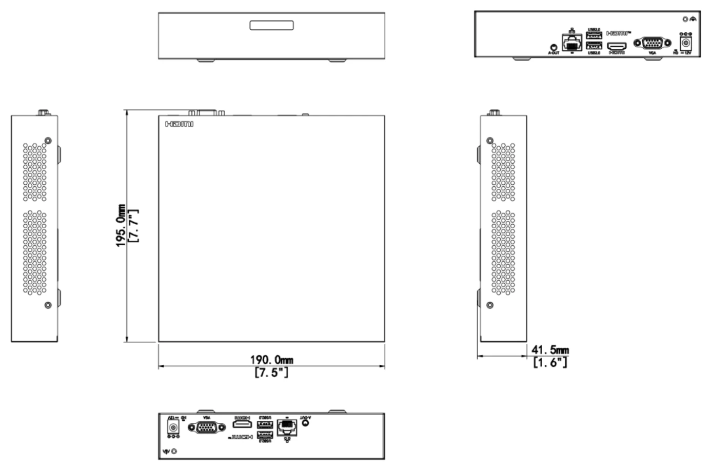 dimensions