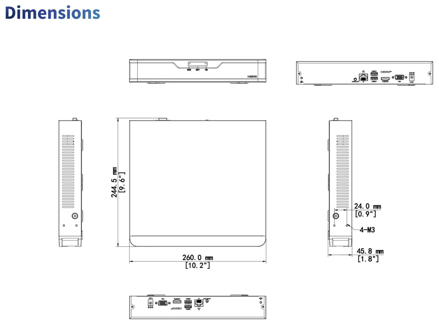 dimensions