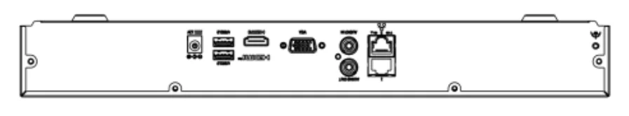 NVR302-B-IQ series rear panel