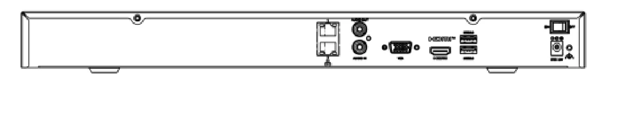 NVR304-B-IQ series rear panel