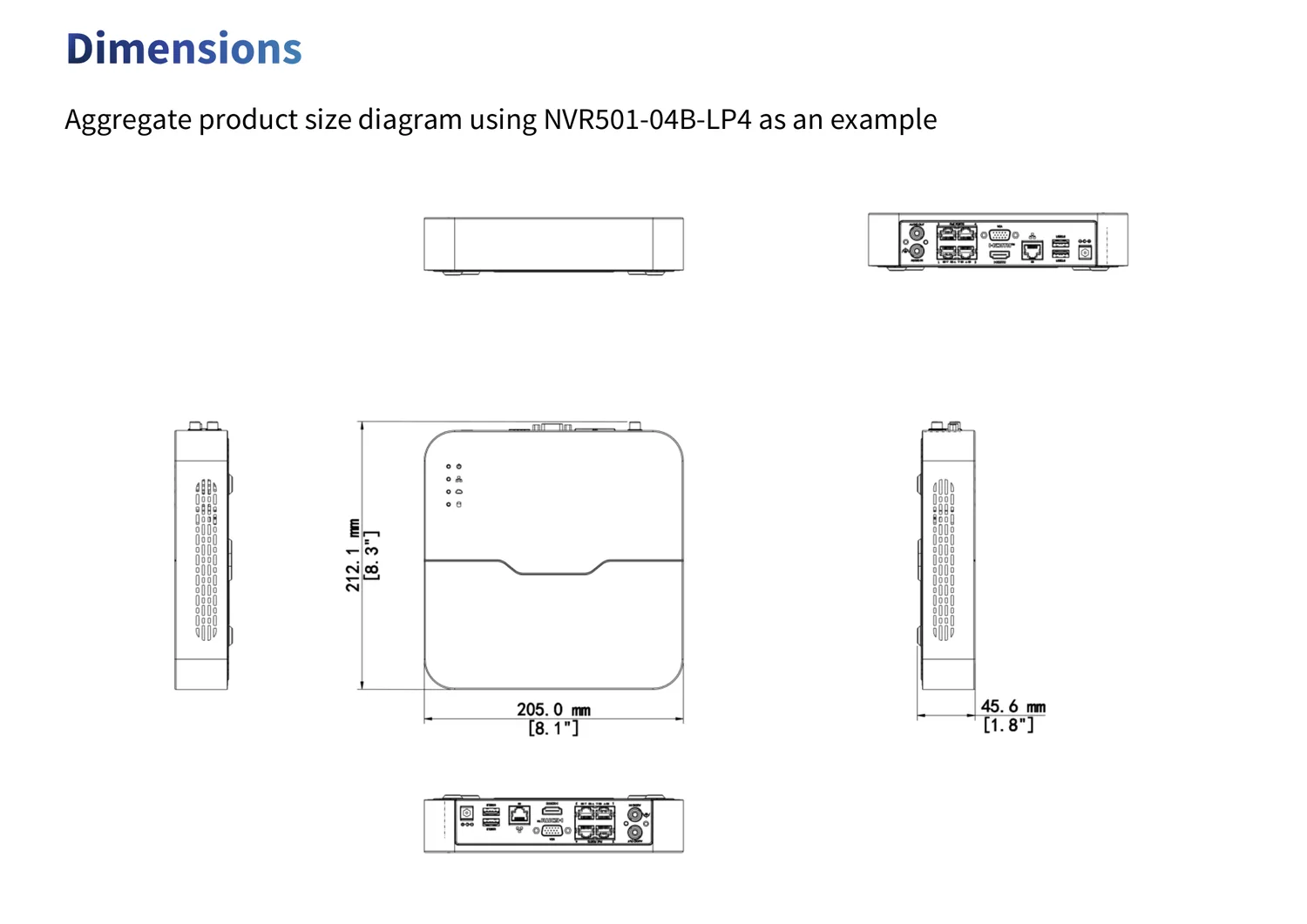 dimensions