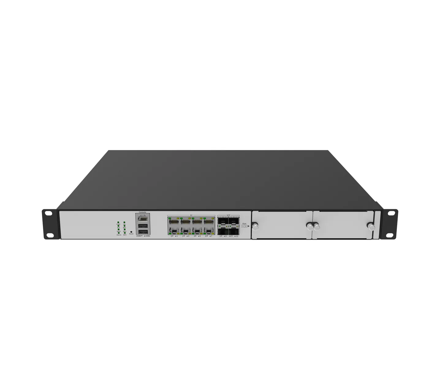 ZTE Wantong ISG F3312X — 8×GE + 4×SFP · 2 slots