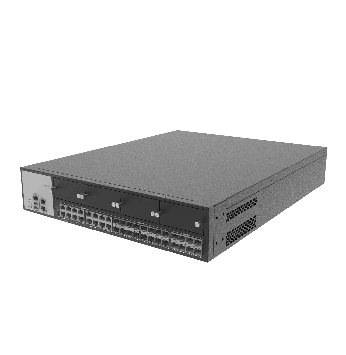 ZTE Wantong ISG F4024X — 16×GE + 16×SFP + 8×SFP+ · 4 slots