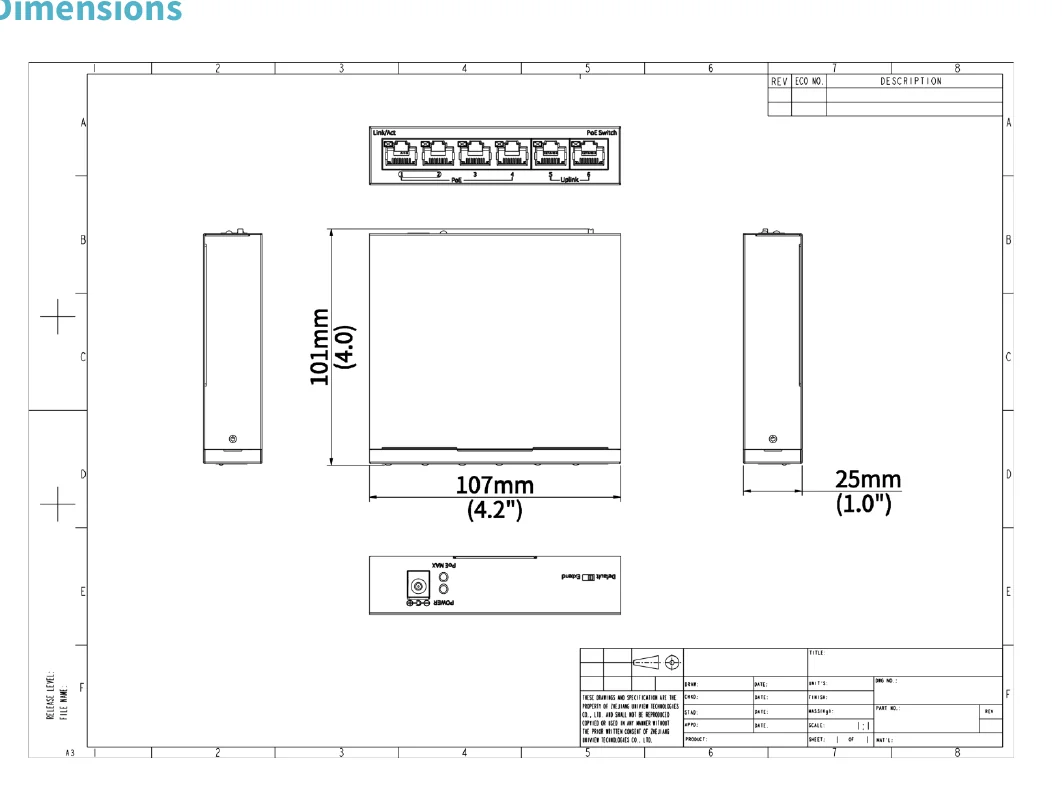 dimensions