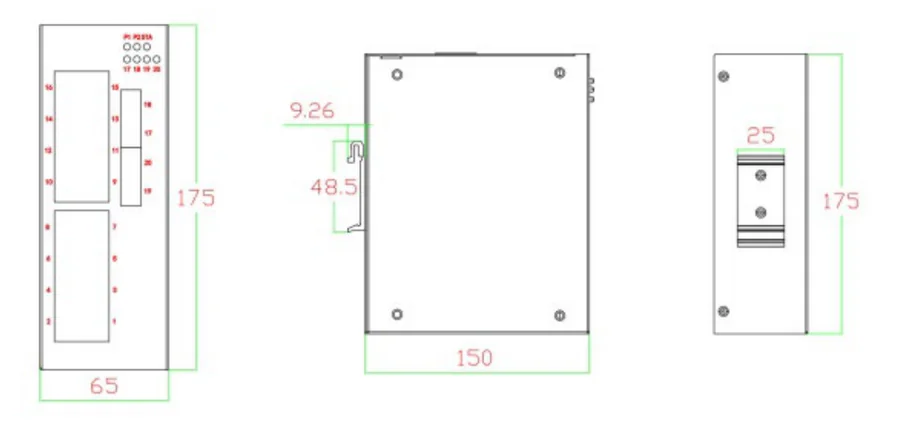 dimensions