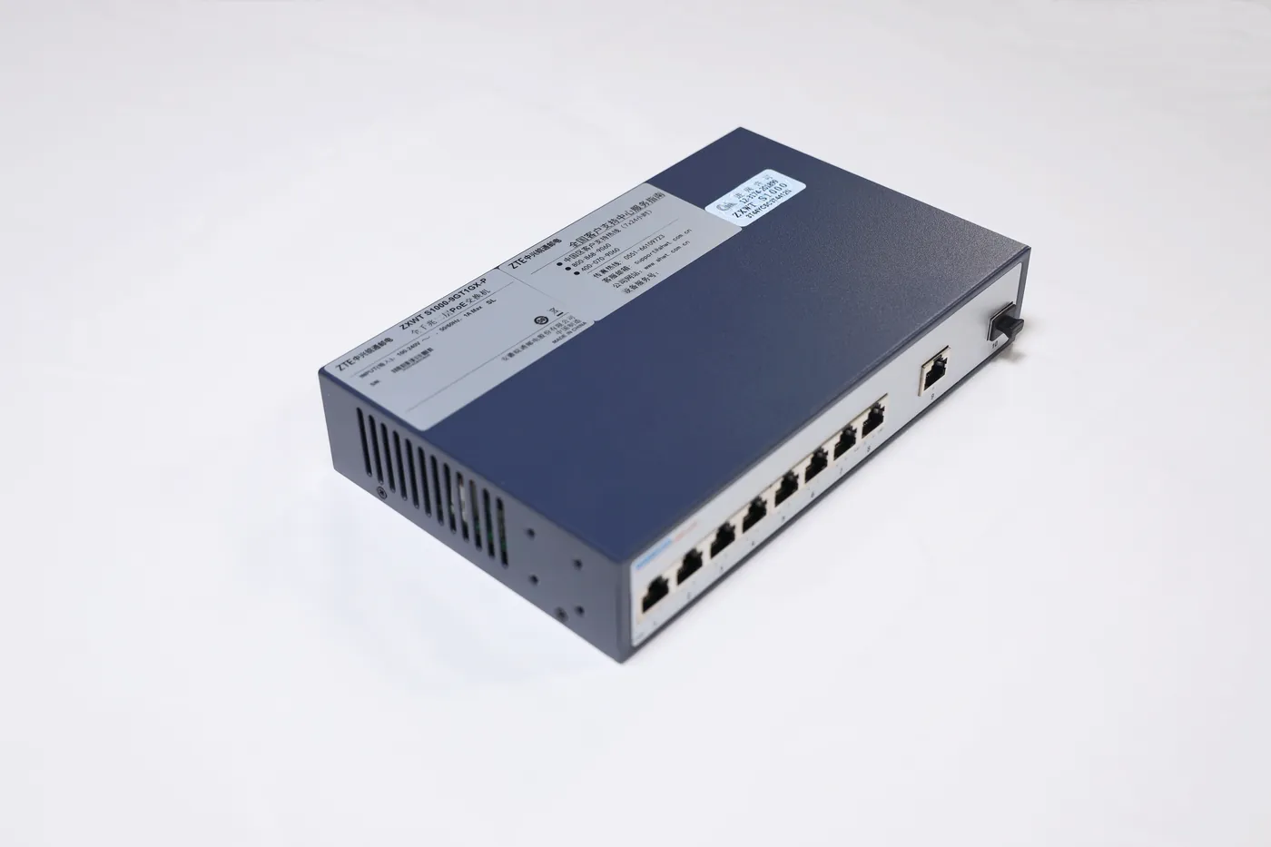 ZTE Wantong S1000-9GT1GX-P — 8×GE PoE + 1×GE RJ45 + 1×SFP