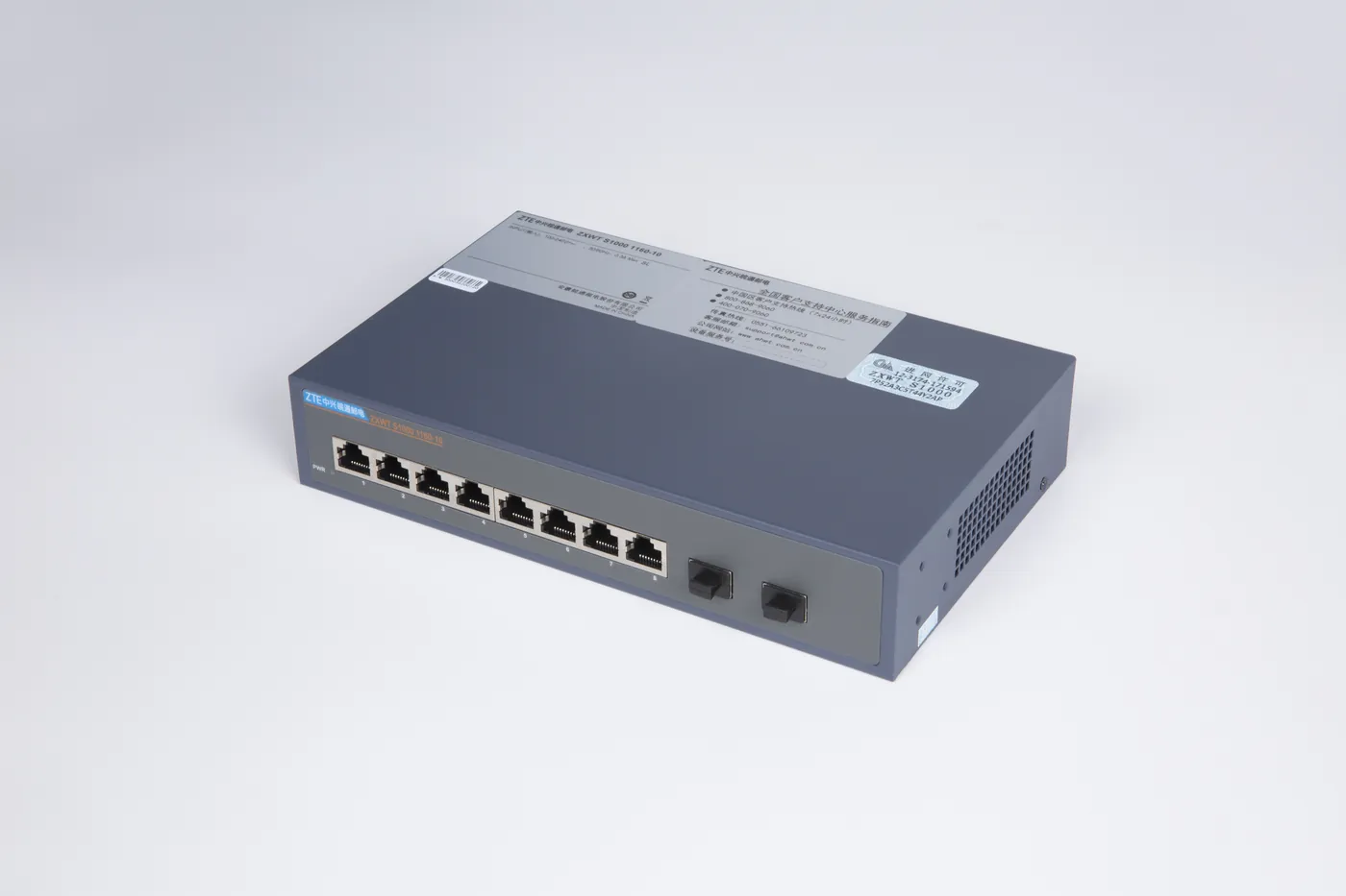 ZTE Wantong S1160-10 — 8×GE + 2×GE SFP