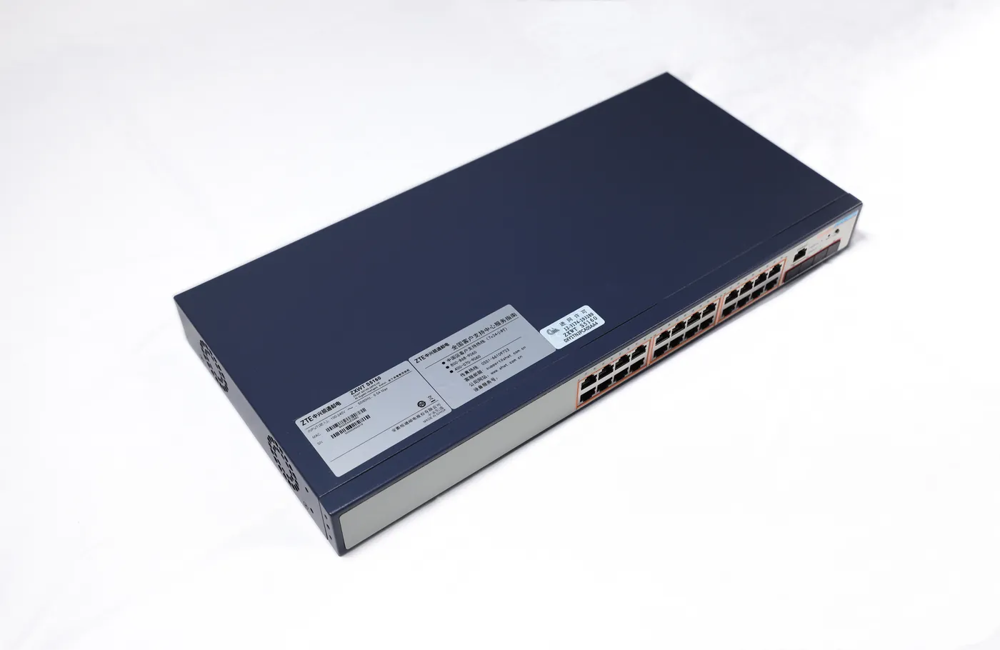 ZTE Wantong S5160-28PX-HE — 24×GE PoE+ + 4×10GE SFP+